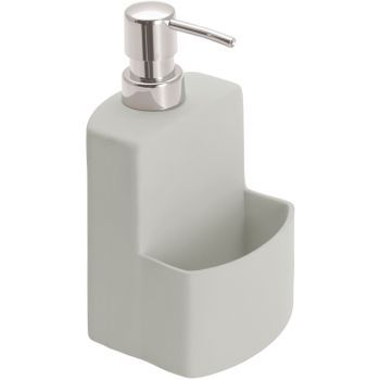 Dispensador De Gel Con Reposa Cepillos Festival Gris Wenko