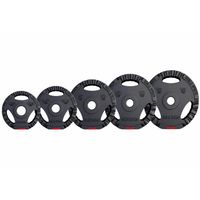 disco de pesas 5051 mm con triple agarre de plastico r 125 a 15 kg r gorilla sports