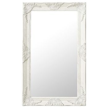 Espejo De Pared Estilo Barroco Blanco 50x80 Cm Vidaxl