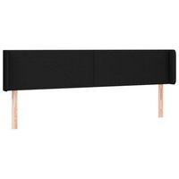 cabecero de tela negro 183x16x7888 cm vidaxl
