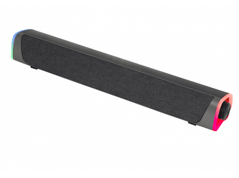 Barra de sonido - Woxter Big Bass 320, Con cable, Sin subwoofer, 20 W, LED, USB, Negro
