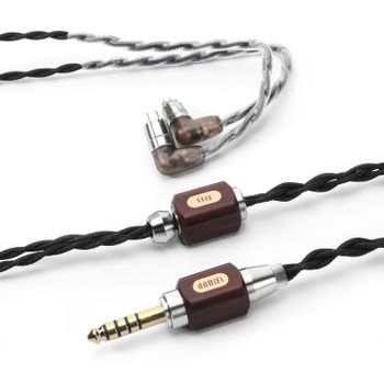 DDHIFI BC130C(Eryx) Nuevo Cable de Actualización para Auriculares Balanceados de 4.4mm con Madera de Sándalo Roja y Aleación de Titanio