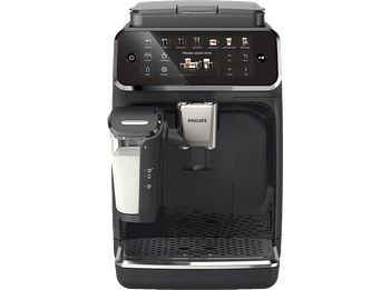 Cafetera superautomática - Philips EP4441/50, LatteGo, SilentBrew, 20 Bebidas, 15 bar, AquaClean, Molinillo Cerámico, Aroma Extract, Negro