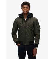 superdry para hombre m5012080a chaqueta militar con capucha ma1 verde m casual poliester