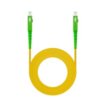 Cable de Fibra Óptica Nanocable 10.20.0002 Monomodo SC/APC-SC/APC Simplex LSZH 2m Amarillo