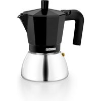 monix induction inox cafetera italiana de aluminio y acero inoxidable 3  6  9 tazas de capacidad mango termorresistente facil de lavar apta para todo tipo de cocinas incluida induccion - color