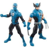 set figuras wolverine  spider-man fantastic four marvel legends los cuatro fantasticos articuladas 15 cms