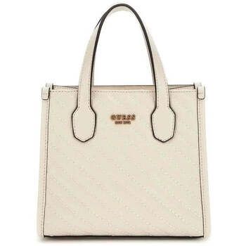 Guess Bolsa Bolso Tote Silvana 2 Comp Bone para mujer