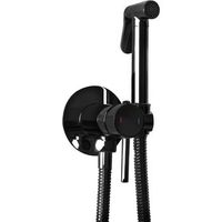 grifo de bide rea lungo loop black metallic