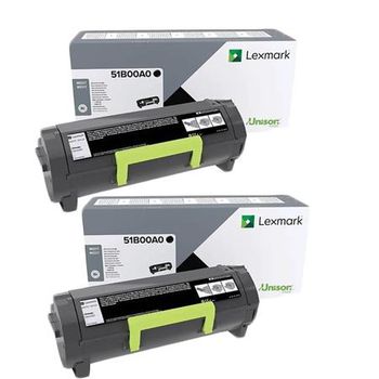 Lexmark 51B00A0 Black Original Standard Capacity Toners Twin Pack (2 Pack)