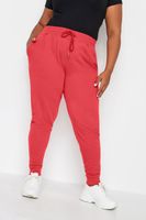 yours joggers rojos elasticos mujer curvy y tallas grandes yours