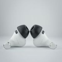 comply truegrip max  almohadillas de espuma viscoelastica premium de repuesto para apple airpods pro 3 generacion  tecnologia smartskinr  excelente aislamiento del ruido  negro talla m 1 par