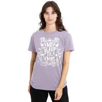 nightmare before christmas camiseta no sleep till xmas para mujer