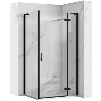 Cabina De Ducha Rea Hugo Black 90x80