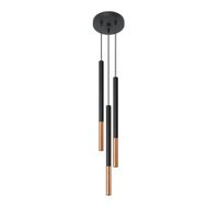lampara de techo negrocobre acero alt 90 cm