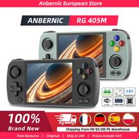 consola de juegos retro anbernic rg405m pantalla tactil ips de 4 pulgadas android 12 cuerpo de aleacion de aluminio joystick hall 4500 mah