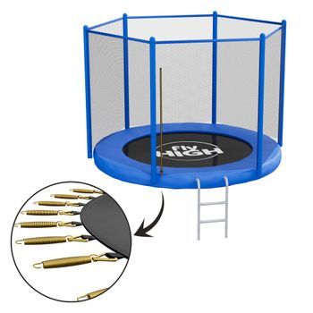 Jumpoo - Set De 6 Accesorios De Repuesto Para Trampolín Infantil Ø250 Cm Azul