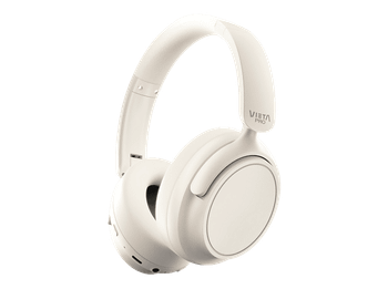 Auriculares inalámbricos - Vieta Pro Silence 4, Diadema, Cancelación de ruido híbrida, Circumaurales, Bluetooth 5.4, Blanco