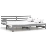 sofa cama extraible sin colchon gris 2x90x200 cm vidaxl