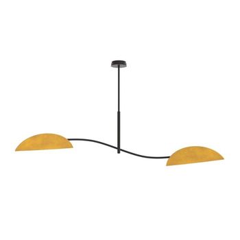Lámpara de techo norgi mostaza (2 luces)