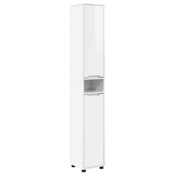 Gabinete De Baño Brillante 30,5 X 30 X 195 Cm Vidaxl