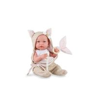 muneca ane baby soft en estuche con cuerpo y extremidades de vinilo 45 cm incluye chupete