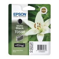 epson t0598 t059840 matte black original ink cartridge lily