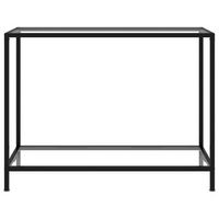 mesa de consola  mesa de entrada  mesa auxiliar transparente vidrio templado 100x35x75 cm