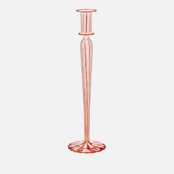 Anna + Nina Candy Cane Striped Candle Holder
