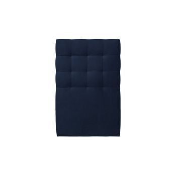 Cabecero Acolchado De 90 Cm - Tela De Terciopelo Azul Océano