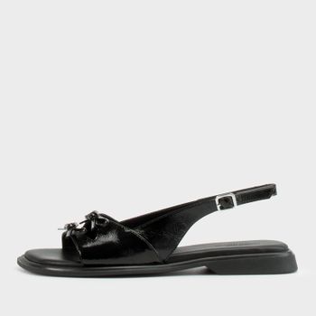 Vagabond Women's Izzy Patent Leather Flat Sandals - UK 7