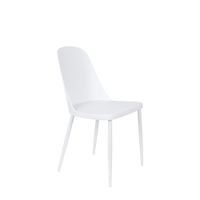 silla de polipropileno blanco
