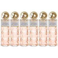 pack de 6 eau de parfum mujer saphir flowers 200 ml