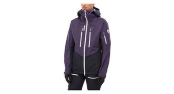 Chaqueta impermeable para mujer millet m white 3l violet