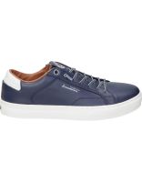 zapatos bajos de piel para hombre bonaventure b400-2 azul marino 40