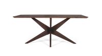 mesa de comedor rectangular en madera de mango wengue 180cm