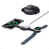 anker maggo estacion de carga inalambrica 3 en 1 compatible con magsafe qi2 15w negro