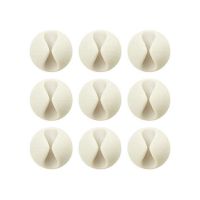 bluelounge cabledrop mini pack 9 organizadores de cables blancos