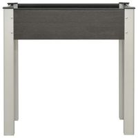 mesa de cultivo para jardin  mesa de exterior wpc gris 75x40x75 cm
