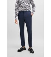 hugo para hombre 50495630 pantalon de vestir marino 44 casual fiesta clasico poliester