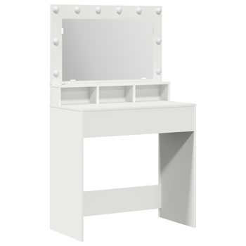 Mesa Tocador | Mesa De Maquillaje Con Espejo 78,5 X 41 X 135 Cm Madera De Ingeniería