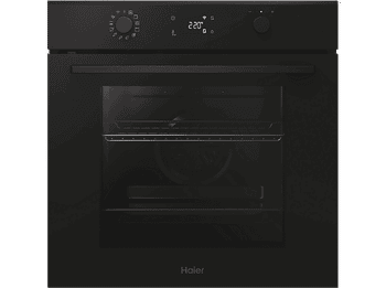 Horno - Haier H6 ID2P5B3YTB, Multifunción, Pirolítico y por agua, 78 l, Cavidad XXL, 60 cm, Negro