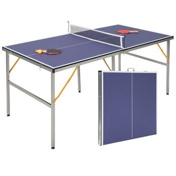 Juego De Mesa De Ping Pong Portátil Con Red, 2 Raquetas Y 3 Pelotas, Mini Mesa De Ping Pong