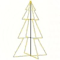 arbol de navidad 240 luces led interior y exterior 118x180 cm vidaxl