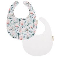 pack 2 baberos grandes flamingo