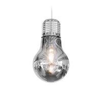 giant light bulb pendant - smoky grey