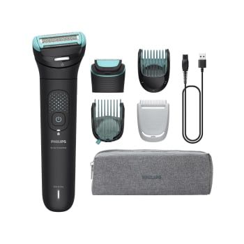 Afeitadora Corporal Philips 7000 Series BG7470/15, Uso Seco y Mojado, 5 Peines