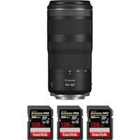 rf 100-400mm f56-8 is usm  3 sandisk 128gb extreme pro uhs-ii sdxc 300 mbs  pdf mcz direct 20 te