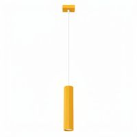 lampara colgantes amarillo aluminio alt 118 cm