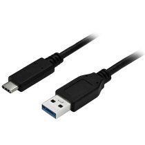 StarTech.com Cable de Carga y SincronizaciÃ³n USB-A a USB-C de 1m - Cable USB de 5Gbps - Cable de Datos USB-A a USB Tipo C - M/M - Negro